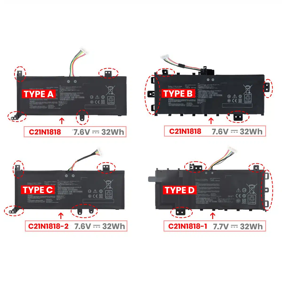 Batterie Asus VivoBook D509