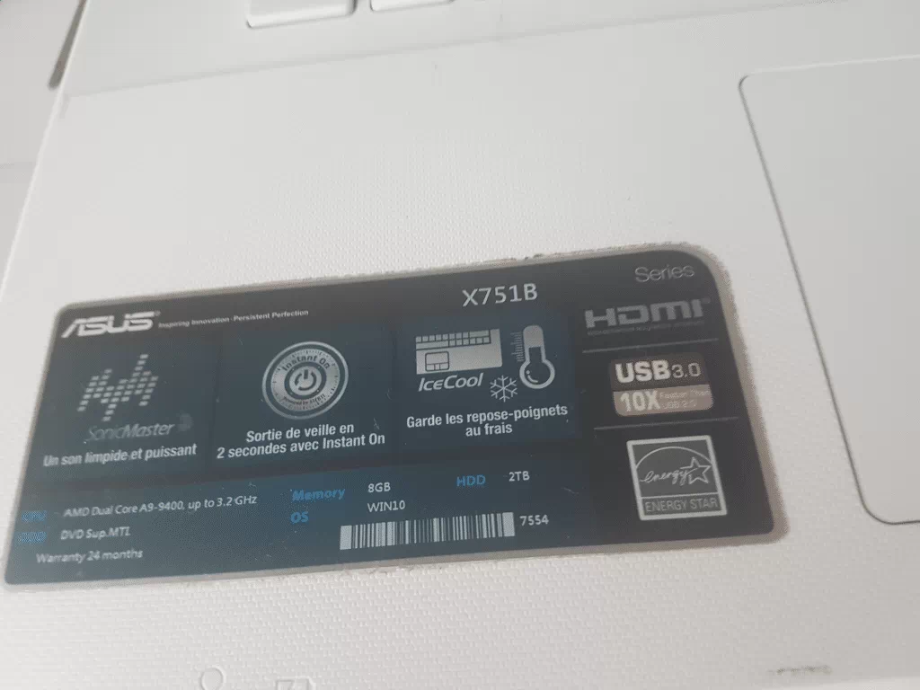 Récupérer le modèle complet de son ordinateur