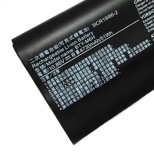 GV62 8RE  MSI batterie